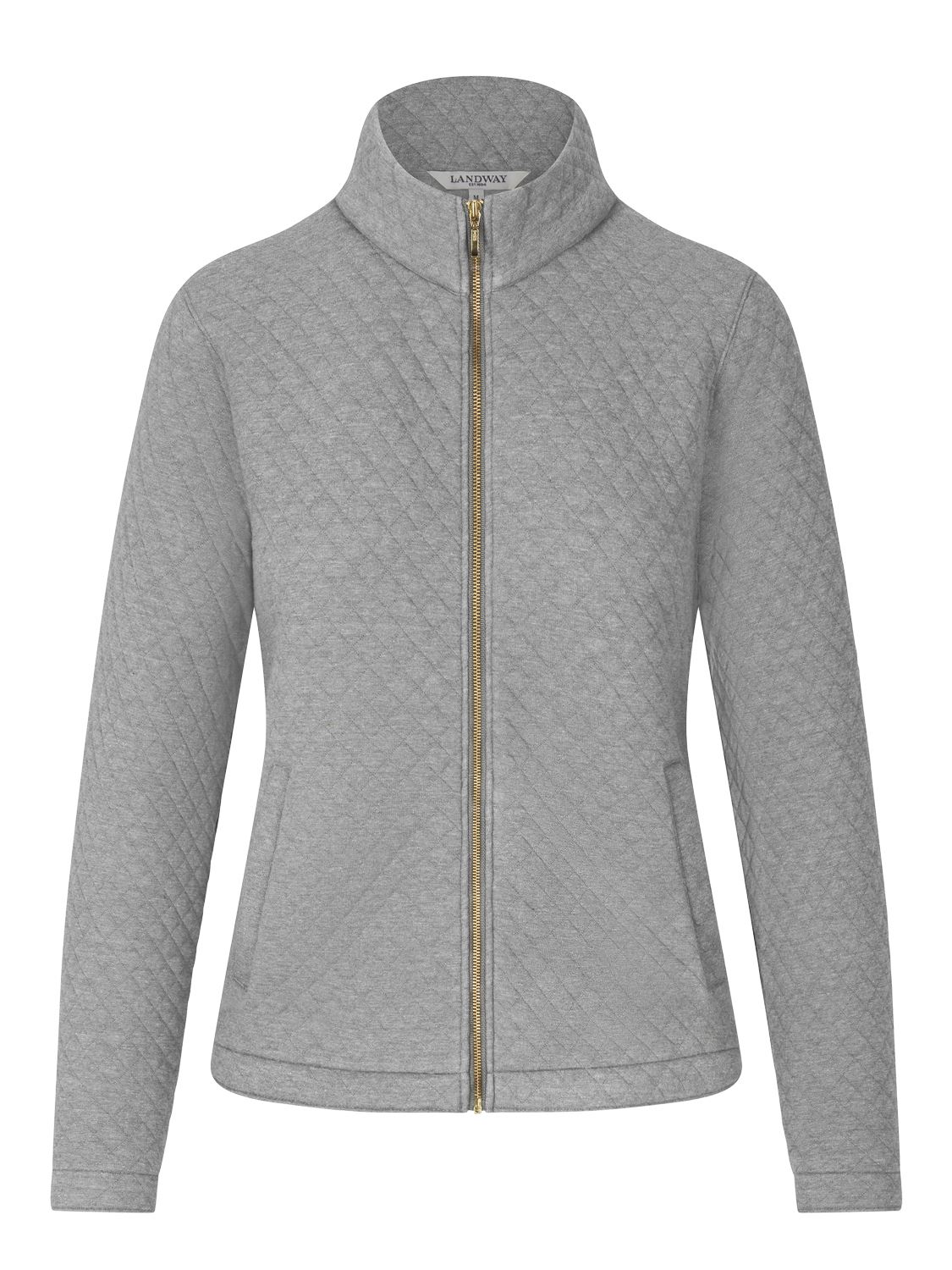 Seneca Quilted Full-Zip Sweater