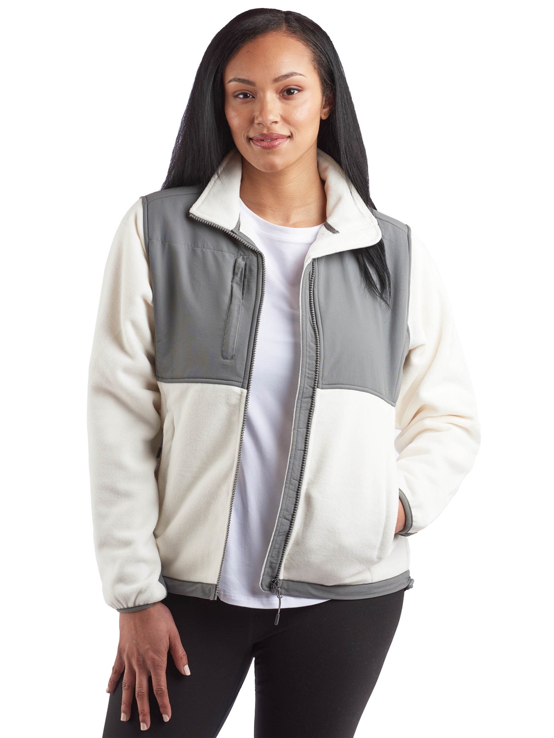 Ladies Performance Heavyweight Fleece with Nylon Trim 【日本産】 XL Jacket Combination Nylon Fleece Micro その他