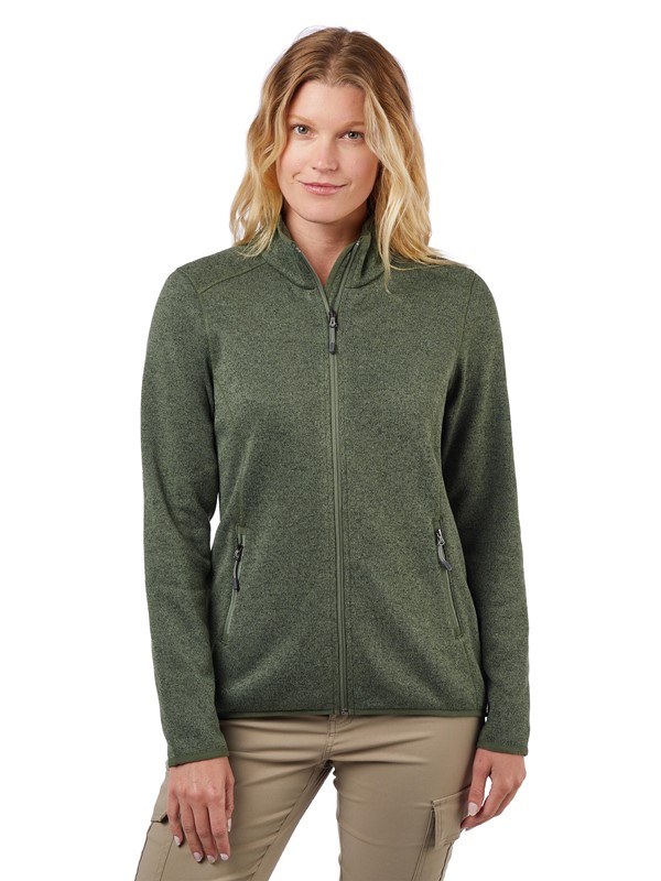 Ladies Ashton Sweater-Knit Fleece Jacket