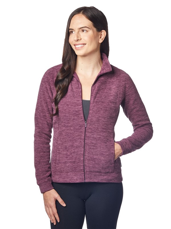 Ladies Cascade Marled Fleece Jacket