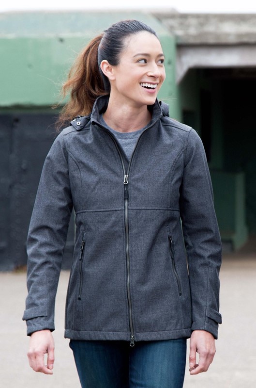 Ladies Uptown Textured Soft Shell Jacket