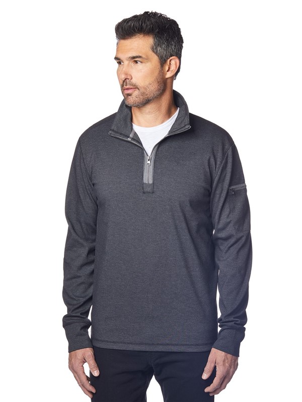 Mason Textured Vintage Quarter-Zip Pullover