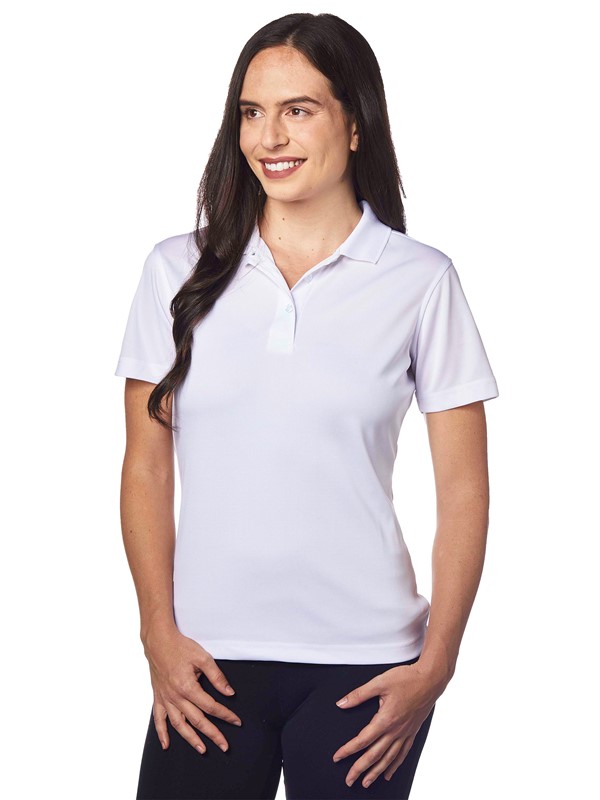 Ladies white polo best sale shirt