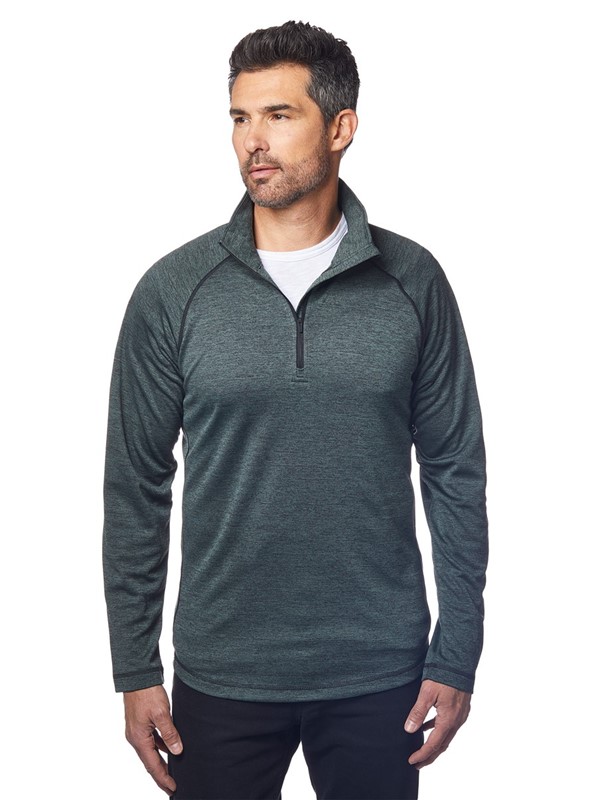 Alpha Heathered Quarter-Zip Baselayer