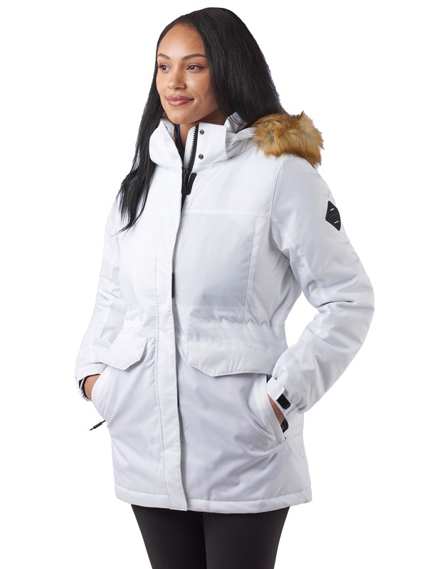 Ladies Providence Insulated Parka with Faux Fur