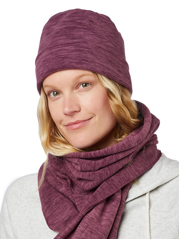 Cascade Marled Fleece Beanie
