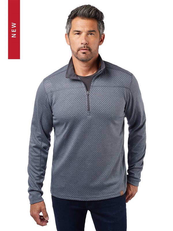 Basecamp Chevron Heathered Quarter-Zip Pullover